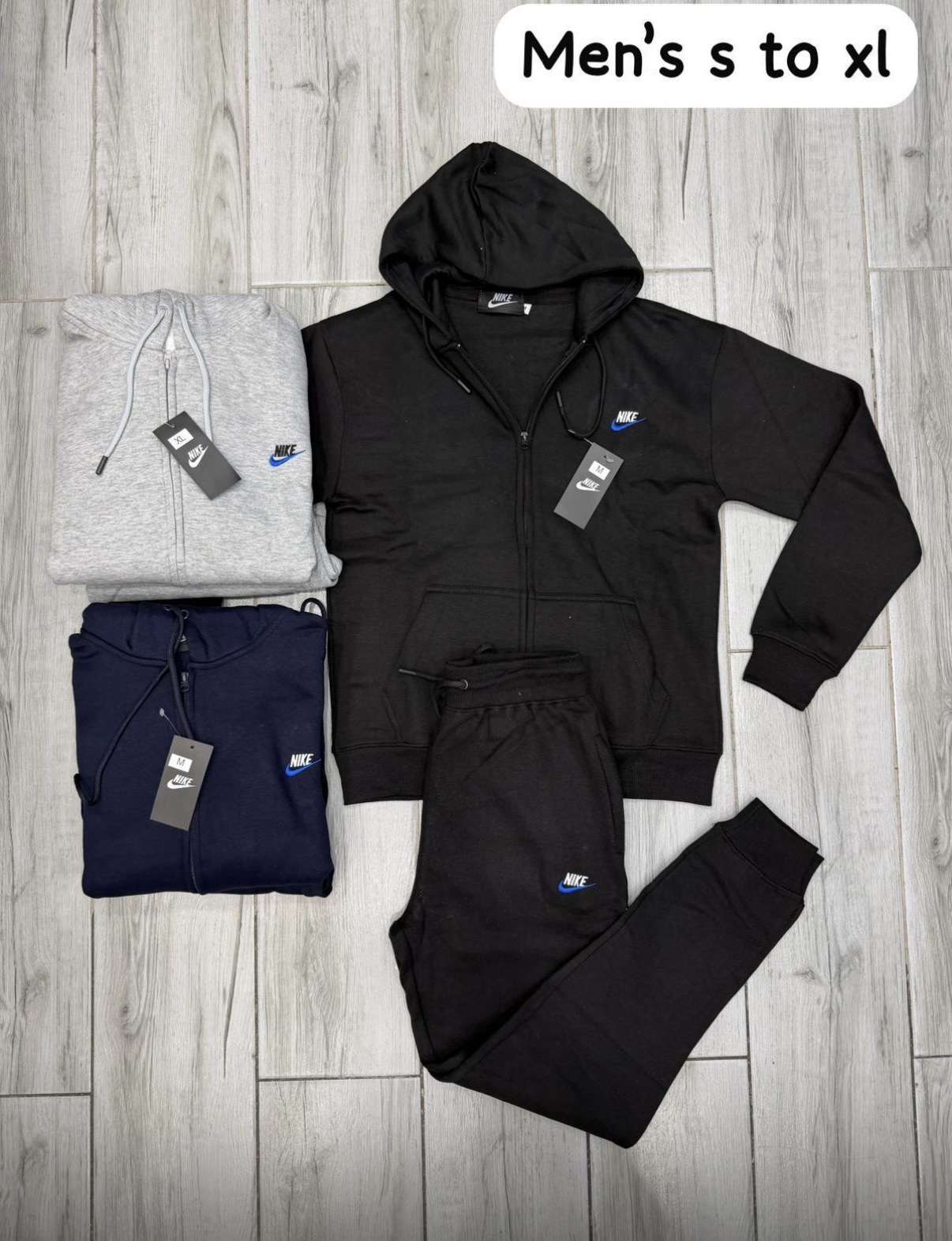 Nik blue tick zip up