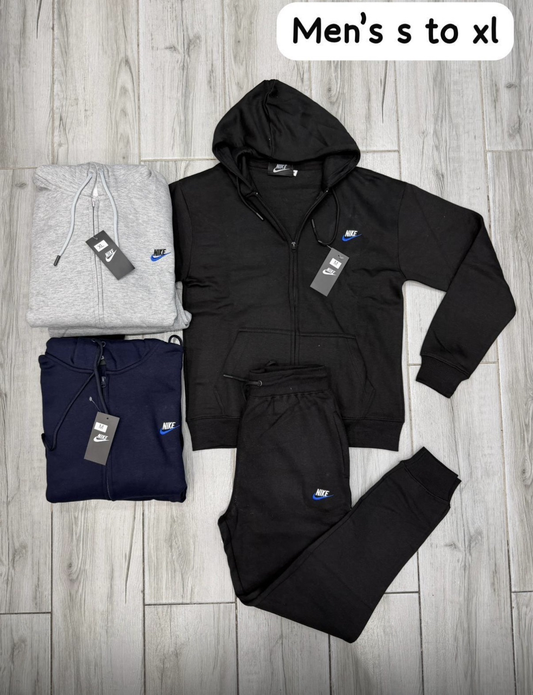 Nik blue tick zip up