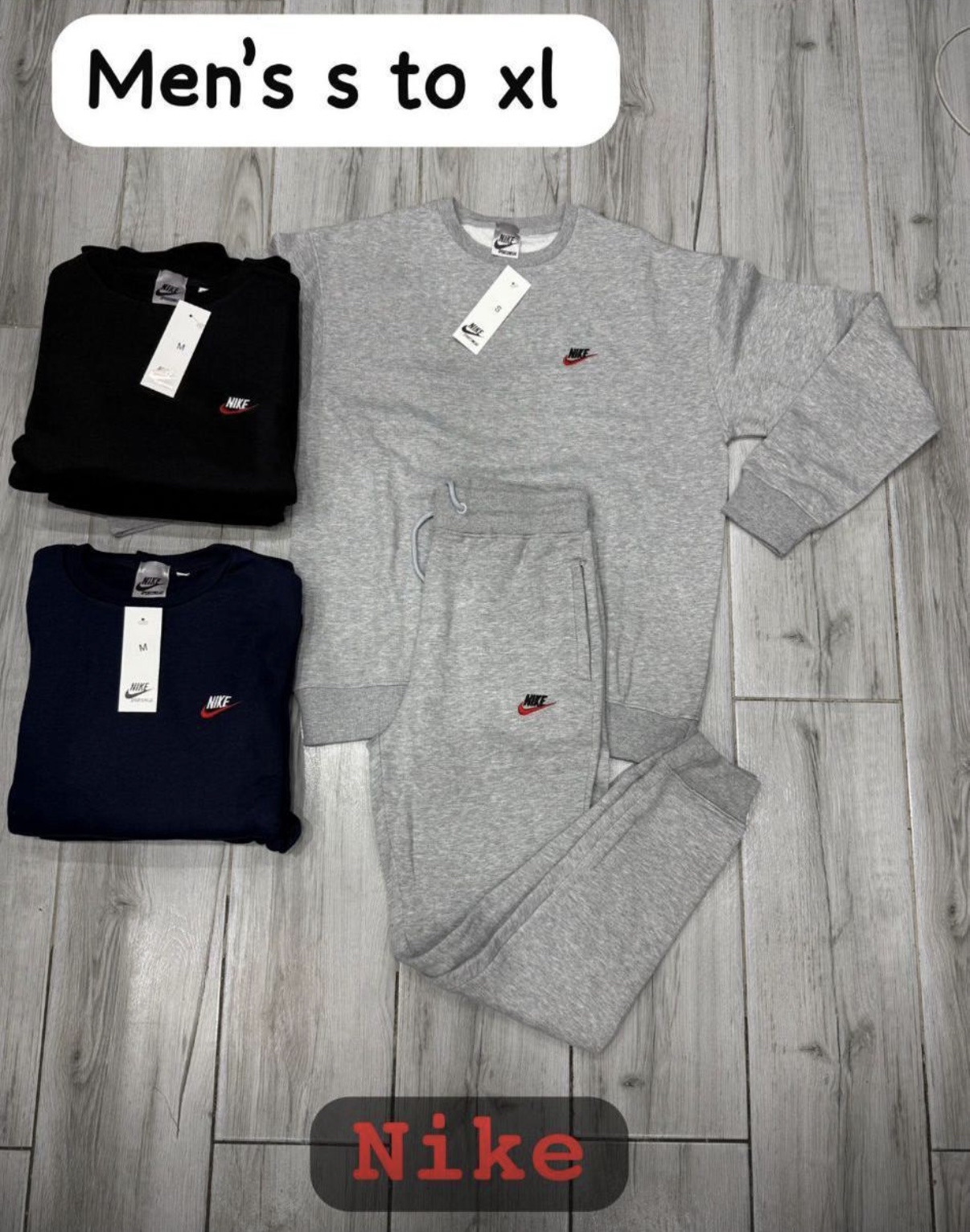 Nik red tick crew-neck